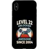 Level 22 Unlocked Awesome Since 2004 Custodia per iPhone XS Max Livello 22 sbloccato Fantastico dal 2004