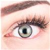 GLAMLENS Lenti a contatto colorate grigio Mirel Grey - mensili - con porta lenti a contatto -grigie naturali in silicone idrogel - 2 pezzi - DIA 14.0 - senza correzione 0.00 diottrie lente a contatto