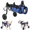 IVhomeshop Sedia a rotelle per cani, carrello regolabile per animali domestici per zampe posteriori, tutore per zampe e supporto per fianchi, aiuta i piccoli animali domestici con arti posteriori
