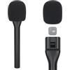 YOUSHARES Adattatore a Mano DJI Mic Mini: Supporto Portatile DJI Mic Mini con Protezione Antivento in Schiuma, Manico del Microfono con Filtro Antipop, per Interviste, Vlog, Trasmissione