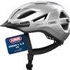 ABUS Urban-I 4.0 LR - Casco da bicicletta con apertura a treccia, visiera, chiusura magnetica, Light Ready per fanale posteriore, per ragazzi, donne e uomini