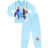 Disney Frozen Travellig North - Pigiama lungo da bambina Frozen 2 2-10 anni Olaf Anna Elsa Kristoff Sven, rosa, 5-6 Years