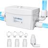 LumaBrite Sollevamento da 300 W, piccolo impianto di sollevamento con 3 prese d'acqua, per cantina, cucina, lavandino, doccia, vasca, lavastoviglie
