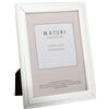Maturi Cornice per foto placcata in argento - Finitura bordo perlato 15 x 20 cm