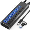 OEM Hub USB 3.2 con alimentatore separato, 10 porte USB 3.2/USB-C, 10 Gbps, USB-A, USB-C, 7 porte USB 3.0