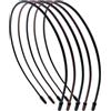 Righe e Pois Cerchietti per Capelli Donna Uomo Unisex Sottile In Silicone Set da 5 hairband (Misto 3n 2m)