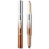 SHEGLAM Fine Line Penna 2 in 1 per Contorno e Illuminante Naso Lunga Durata Impermeabile Stick Bronzer e Illuminante in Crema - Castagna