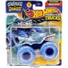 Hot Wheels Monster Trucks Sharks vs Dinos, collezione di veicoli pressofusi in scala 1:64, edizione 2025 (3/8 ruote blu Great Bite)