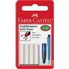 FABER-CASTELL 183996 - Gomma di ricambio Eraser Pen, 4 pezzi in blister