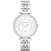 Fossil Jacqueline Orologio per donna, movimento al quarzo con cinturino in acciaio inossiperbile e pelle, Tono argento