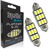 Superlite Set di 2 lampadine da soffitto a 9 Leds, 39 mm 2,3W della gamma Blue Series. Tecnologia CanBus a luce bianca. Ideale per auto e camion.