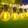 Warlisou 30 Metri Esterno Luci Giardino Catena LED Lampadine Luminosa Gazebo Filo