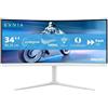 Philips Evnia 5000 34" Curved Wide Quad HD 3440x1440 LCD Monitor White Gaming PC