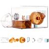 Biigdan Gabbia per criceto 360° vista ventilata 2 piani con 7 accessori