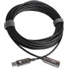 Techly Cavo USB 3.0 SuperSpeed AOC in Fibra Ottica USB A M/F 30m Nero