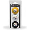 Team Golf NFL 3 Golf Ball Pack, Donna Bambino Uomo Unisex, Pittsburgh Steelers, 8 Inches