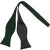 King & Priory Papillon da annodare in velluto verde scuro, Verde, Taglia unica