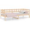 vidaXL Letto da giorno senza materasso 90x200 cm in legno di pino massiccio