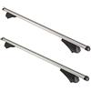Summit SUM-004 Barre portatutto in alluminio (una coppia), per auto con profili scanalati, 1,2 m