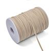 Wambere Nastro elastico per cucito, elastico piatto, elastico per cucito, nastro elastico, nastro di colore beige, 6 mm x 90 m