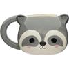 Puckator MUG346, Tazza in Ceramica a Forma di Testa di Procione - Animali Dolci