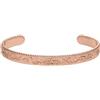 Purelei Bracciale vintage Love - impermeabile e regolabile | Bracciale strutturato con motivo aloha in acciaio inox e placcatura in oro 14 K/18 carati | pezzo statement con fascino vintage, S/M