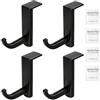 Fwobumy Set di 4 supporti per cuffie, gancio adesivo per cuffie per monitor desktop e gaming, porta cuffie adesive per audio e gamer, supporto per auricolari per schermo PC con 4 salviettine per