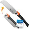 HARDTWERK - Sega giapponese "Zen" pieghevole (Kataba) da 240 mm in acciaio al carbonio, per fai da te e attività commerciali, per il legno