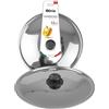 IPEA Coperchio per Padella o Pentola in Acciaio Inox - 20/22 / 24/26 / 28/30 / 32 cm - Coperchio Rotondo Universale con Pomello per Padelle da Cucina - Lavabile Lavastoviglie - 32 cm