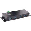StarTech.com Hub USB 3.0 Industriale a 4 Porte - Multipresa USB Alimentata, ESD