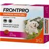 BOEHRINGER HINGELEIM ITALIA S.P.A. FRONTPRO 3 COMPRESSE MASTICABILI 11,3 MG CANI 2-4 KG