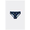 Tezenis Costume Slip Stampato Bimbo Bambino Blu