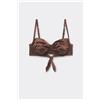 Tezenis Bikini Balconcino Shiny Glam Choco Donna Marrone