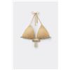 Tezenis Bikini Triangolo Leggermente Imbottito Sparkling Touch Oro Donna Naturale