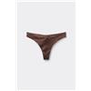 Tezenis Bikini Brasiliano Sgambato Stondato Shiny Glam Choco Donna Marrone