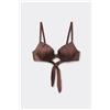 Tezenis Bikini Push-up Leggermente Imbottito Shiny Glam Choco Donna Marrone