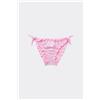 Tezenis Costume Slip Cuffietta Bimba Con Laccetti Bambina Rosa