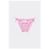 Tezenis Costume Slip Cuffietta Bimba Con Laccetti Bambina Rosa