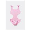 Tezenis Costume Intero Trikini Bimba Pois Argento Bambina Rosa