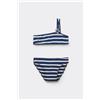 Tezenis Bikini Brassiere Con Slip Bimba Sailor Stripes Bambina Blu