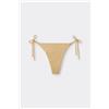 Tezenis Bikini Brasiliano Laccetti Sparkling Touch Oro Donna Naturale