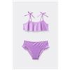 Tezenis Bikini Brassiere Con Slip Bimba Shiny Glam Bambina Viola