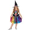 Rubie's Rubies Barbie Witch Deluxe Costume per ragazze, vestito multicolore e cappello, ufficiale Barbie Mattel per Halloween, Carnevale, Natale e compleanno