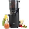 Fridja f2500 Estrattore di Succo ad Alimentazione Automatica | Bocca di Carico 135mm Frutta Intera | Estrattore a Freddo 250W | Alta Resa | Facile da Pulire | Senza BPA | Nero Opaco