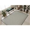 andiamo Tappeto Savannah facile da pulire, robusto, tinta unita con bordatura, colore: marrone, dimensioni: 57 x 110 cm