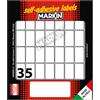 MARKIN Etichetta adesiva bianca 27x15mm (10fogli x 35etichette) Markin X10019