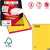 MARKIN Etichetta adesiva C/503 giallo 100fg A4 210x297mm (1et/fg) Markin X210C503GI