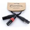 Cordial Cavo Y bretelle XLR femmina/2 XLR maschio 30 cm