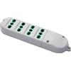 Fanton 41022 Multipresa Bipasso senza Cavo 4 Prese Bipasso Italiane 2P+T 16A, Bianca