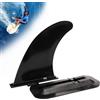 Yomotay Surf Center Fin con Base, Professionale Pinna Longboard Tavola da Surf Stand Up Paddle PVC Staccabile Centro Fin- 9inch